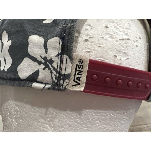 Vans Off the Wall Mens Checkerboard Brim Leaf Print Adjustable Snapback Hat Cap - Picture 7 of 9